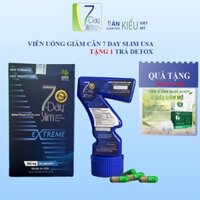 Viên uống giảm cân 7 Day Slim USA (30 Viên) TẶNG detox - GIẤY CAM KẾT, phiếu bảo hành