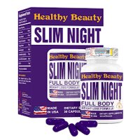 Viên uống giảm cân ban đêm Slim Night Healthy Beauty chai 30 viên