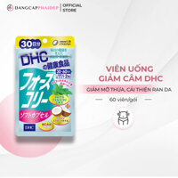 Viên uống giảm cân DHC Forskohlii Soft Capsule Nhật Bản giảm mỡ thừa, cải thiện rạn da (60v/gói)