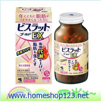 Viên uống giảm cân đốt mỡ bụng Kobayashi Ex Nhật Bản - 210 viên