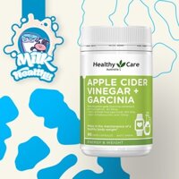 Viên uống GIẢM CÂN ĐỐT MỠ giấm táo của Úc Healthy Care APPLE CIDER VINEGAR + GARCINIA 90 viên