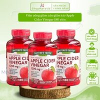 Viên uống giảm cân giấm táo, giảm cân Apple Cider Vinegar 180viên - ShopMarsVN