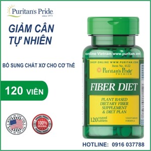Viên uống giảm cân Puritan's Pride Fiber Diet 120 viên