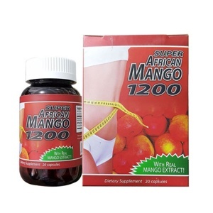Viên uống giảm cân Super African Mango 1200 Hộp 20 viên