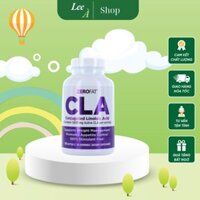 Viên Uống Giảm Cân ZEROFAT CLA Giảm Cân An Toàn, Giảm Mỡ Bụng, Hộp 60 Viên