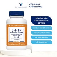 Viên uống giảm căng thẳng lo âu THE VITAMIN SHOPPE 5-HTP With Vitamin B6 100MG 60/120 viên VS-2283
