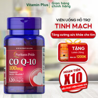 Viên uống giảm cholesterol, tăng cường sức khỏe tim mạch Puritan's Pride Q-Sorb Co Q-10 100mg 120 viên mẫu mới.