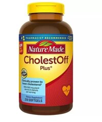 Viên uống giảm cholesterol Nature Made Cholest Off Plus 450mg 210 viên / Nature Made CholestOff Plus 450 mg., 200 Softgels