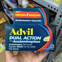 Viên uống giảm đau Advil Dual Action With Acetaminophen
