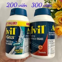 VIÊN UỐNG GIẢM ĐAU ADVIL LIQUI GELS - 200V Mỹ