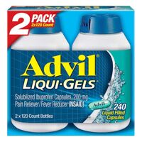 Viên uống giảm đau Advil Liqui Gels - Loại 240 viên