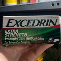 Viên uống giảm đau đầu Excedrin Extra Strength 100viên [ Hàng Mỹ ]🇺🇸