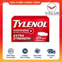 Viên Uống Giảm Đau, Hạ Sốt Tylenol Extra Strength 500mg 225 Viên Của Mỹ: Giải Pháp Nhanh Chóng Cho Cơn Đau & Sốt