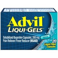 Viên uống giảm đau hạ sốt Advil Liqui-Gels Pain Reliever/Fever Reducer Liquid 20 viên