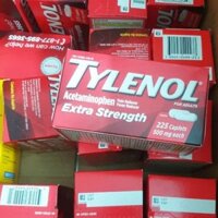 Viên Uống Giảm Đau Hạ Sốt Tylenol Acetaminophen Pain Reliever 500mg 225 Viên Mỹ