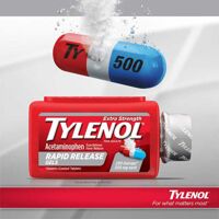 Viên uống giảm đau hạ sốt Tylenol Extra Strength Rapid Release Gels 500mg, 290 viên