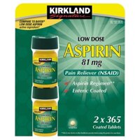 Viên uống giảm đau Kirkland Low Dose Aspirin 81mg