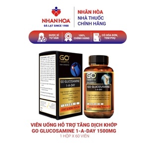 Viên uống giảm đau nhức, bồi bổ xương khớp Go Healthy Go Glucosamine 1 A Day 1500mg 60 viên