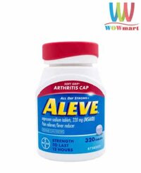 Viên uống giầ̀m đau nhứt Aleve Pain Reliever/Fever Reducer Arthristis Cap 320 viên