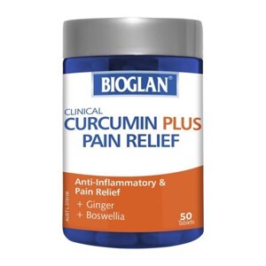 Viên uống giảm đau tinh bột nghệ Bioglan Clinical Curcumin Plus Pain Relief 50 viên