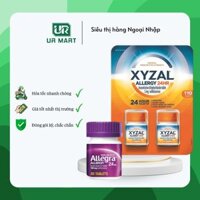 Viên uống Giảm Dị Ứng Xyzal Allergy, Giảm Đau 24HR Allegra Allergy Non-Drowsy 24 Hour, 55 Viên