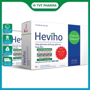 Viên uống giảm ho, long đờm heviho 20 viên