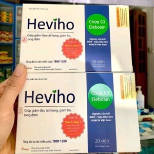 Viên uống giảm ho, long đờm heviho 20 viên