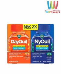 Viên uống giảm ho và cảm cúm Vicks DayQuil & NyQuil Ultra Concentrated Cold & Flu 96 Liquicaps
