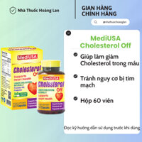 Viên uống giảm mỡ máu, nguy cơ béo phì MediUSA Cholesterol Off hộp 60 viên