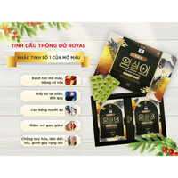 Viên Uống giảm mỡ máu Tinh dầu thông đỏ Royal hộp 60v nang mềm