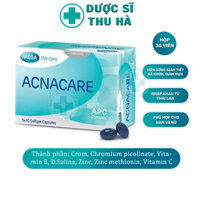 Viên uống giảm mụn Acnacare giúp kiểm soát dầu, giảm bã nhờn trên da, ngừa mụn trứng cá - Hộp 30 viên -  [Thái Lan]