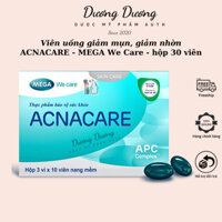 Viên uống giảm mụn, giảm nhờn ACNACARE - MEGA We Care hộp 30 viên