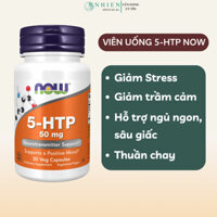 Viên uống giảm stress, giảm căng thẳng, ngủ ngon 5-HTP 50mg Now