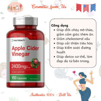 Viên uống giấm táo hữu cơ hỗ trợ giảm cân Horbaach Apple Cider Vinegar 2400mg