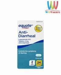 Viên uống giảm tiêu chảy Equate Anti-Diarrheal 2mg 24 Caplets