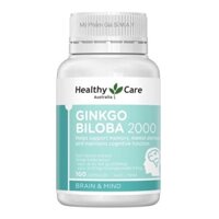 Viên Uống Ginkgo Biloba Healthy Care Úc 2000mg