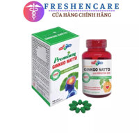 Viên uống Ginkgo Natto Plus Coenzyme Q10 Giúp hỗ trợ hoạt huyết, tăng cường lưu thông máu - Lọ 120 viên