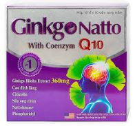 Viên uống Ginkgo Natto With Coenzym Q10 360mg USA giúp tăng cường lưu thông máu (100 viên)