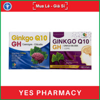 Viên uống Ginkgo Q10 GH cải thiện đau đầu, hoa mắt, chóng mặt, mất ngủ, tê bì chân tay - Hộp 100 viên - YES Pharmacy