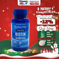 Viên uống giúp mọc tóc, đẹp da Puritan's Pride Ultra Mega Biotin 10000 mcg 100 viên của Mỹ