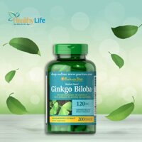 Viên uống giúp tăng cường trí nhớ Ginkgo Biloba 120 mg Puritan's Pride, hộp 200 viên của Mỹ