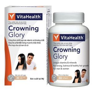 Viên uống giúp tóc bóng mượt và chắc khỏe Crowning Glory - Hộp 30 viên