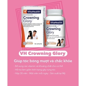 Viên uống giúp tóc bóng mượt và chắc khỏe Crowning Glory - Hộp 30 viên