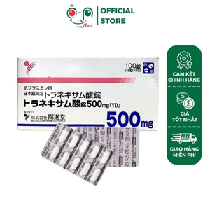 Viên uống giúp trắng da mờ nám Transamin 500mg của Nhật bản hộp 100 viên