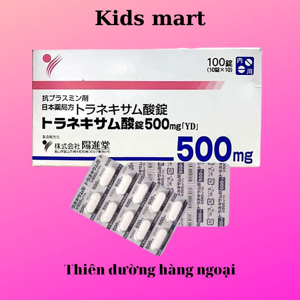 Viên uống giúp trắng da mờ nám Transamin 500mg của Nhật bản hộp 100 viên