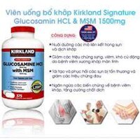 Viên Uống Glucosamin Kirkland 375 Viên- Glucosamine Kirkland Mẫu Mới từ Mỹ (2024)