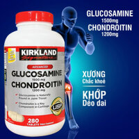 Viên uống Glucosamine 1500mg Chondroitin 1200mg Kirkland Signature hỗ trợ xương khớp khỏe mạnh 280v