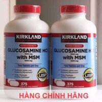 Viên uống Glucosamine HCL 1500mg Kirkland With MSM Hộp 375 Viên