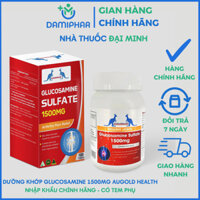 Viên Uống Glucosamine Sulfate 1500 mg AuGoldHealth Lọ 100 Viên - Bổ Khớp, Giảm Đau Xương Khớp và Tái Tạo Sụn
