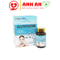 Viên uống GLUTATHIONE 1000mg Viên uống trắng da giảm nám mờ nhăn chống lão hoá chính hãng